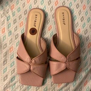Soft pink size 8 Bamboo slippers